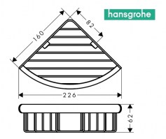 JABONERA DUCHA ESQUINA LOGIS UNIVERSAL HANSGROHE